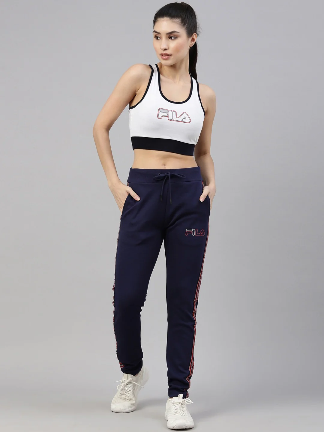 Fila Black Aisy Women's Cuffed Jogger - Image 5