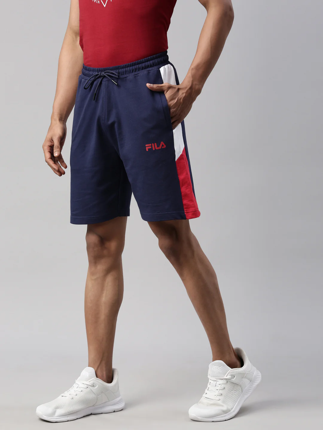 Fila Black Tanous Men's Long Short - Image 2