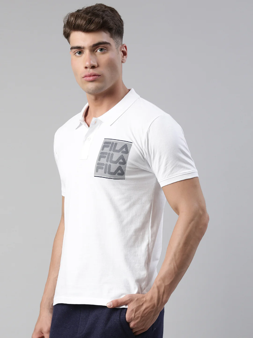 Fila Peacoat Abbas Men's Graphic Polo - Image 3
