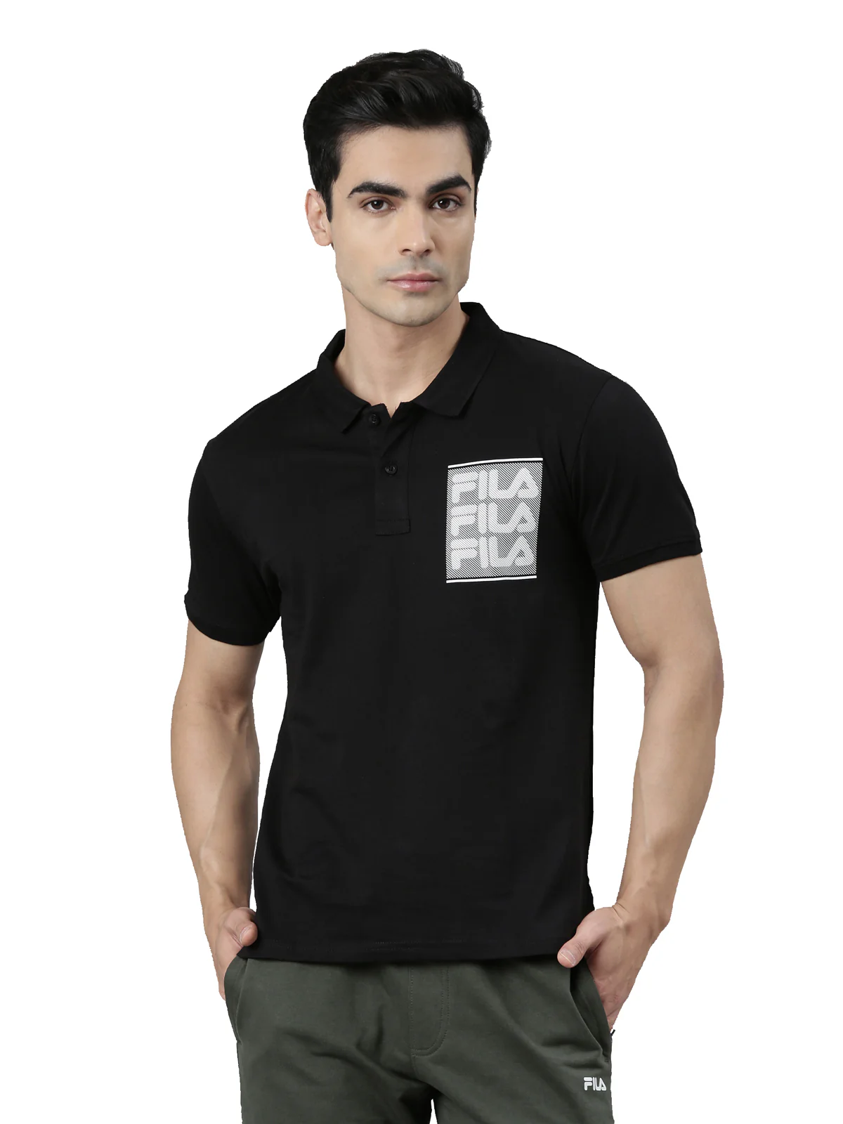 Fila Red Abbas Men's Graphic Polos