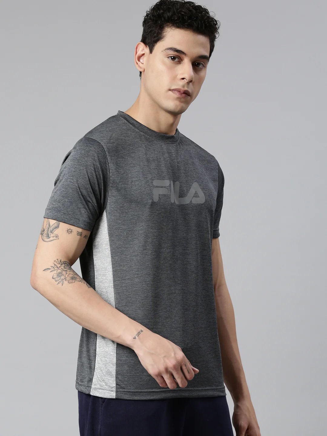 Fila Black Madal Men's Graphic T-Shirt - Image 4
