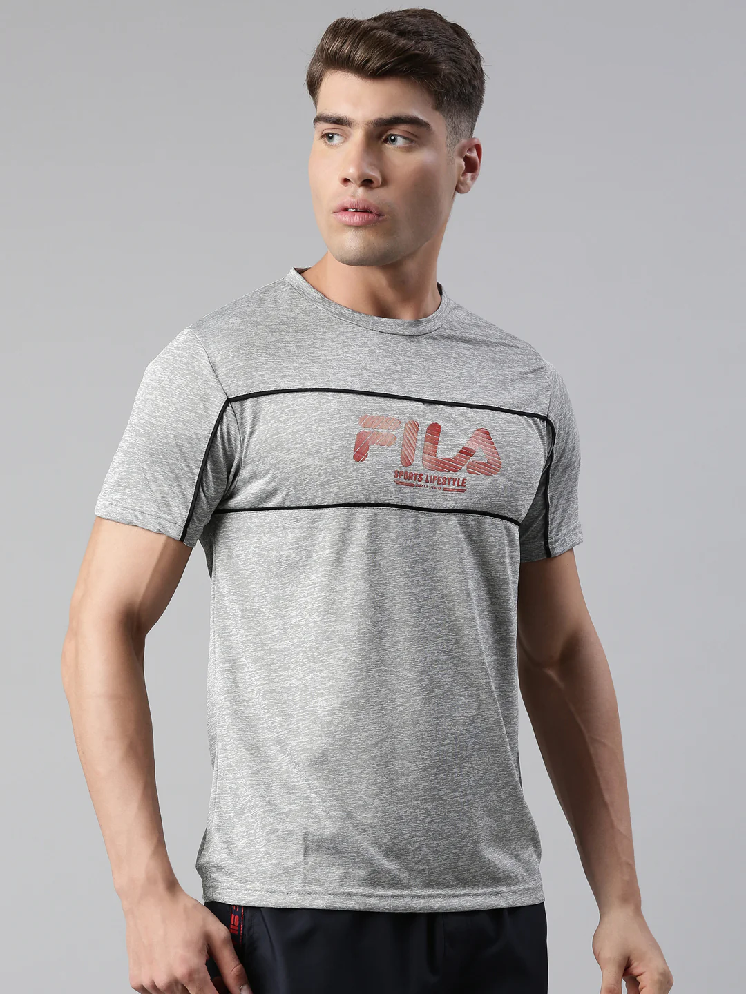 Fila Black Rudal Men's Graphic T-Shirt - Image 4