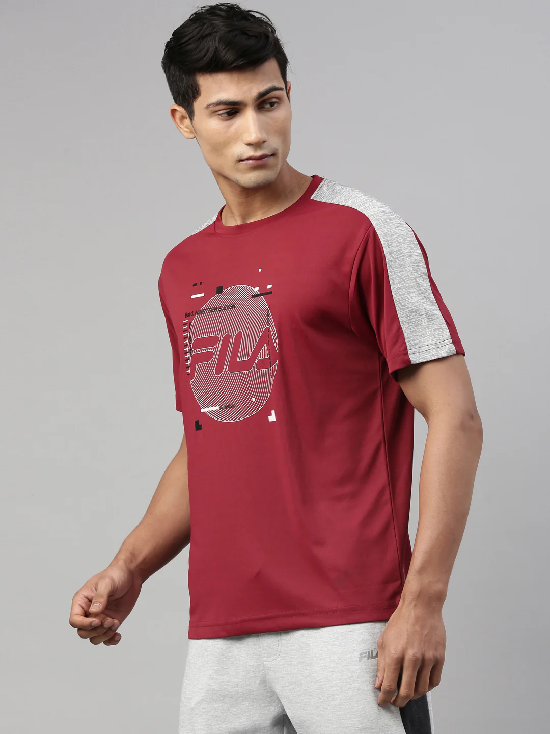 Fila Black Oddo Men's Graphic T-Shirt - Image 3