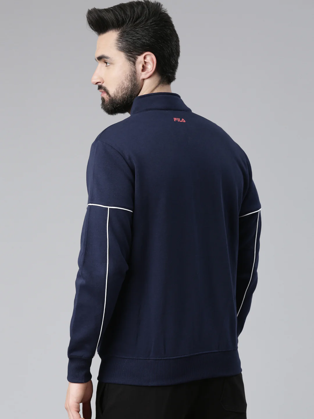 Fila Olive Riyat Men's Sweat Jacket - Image 5
