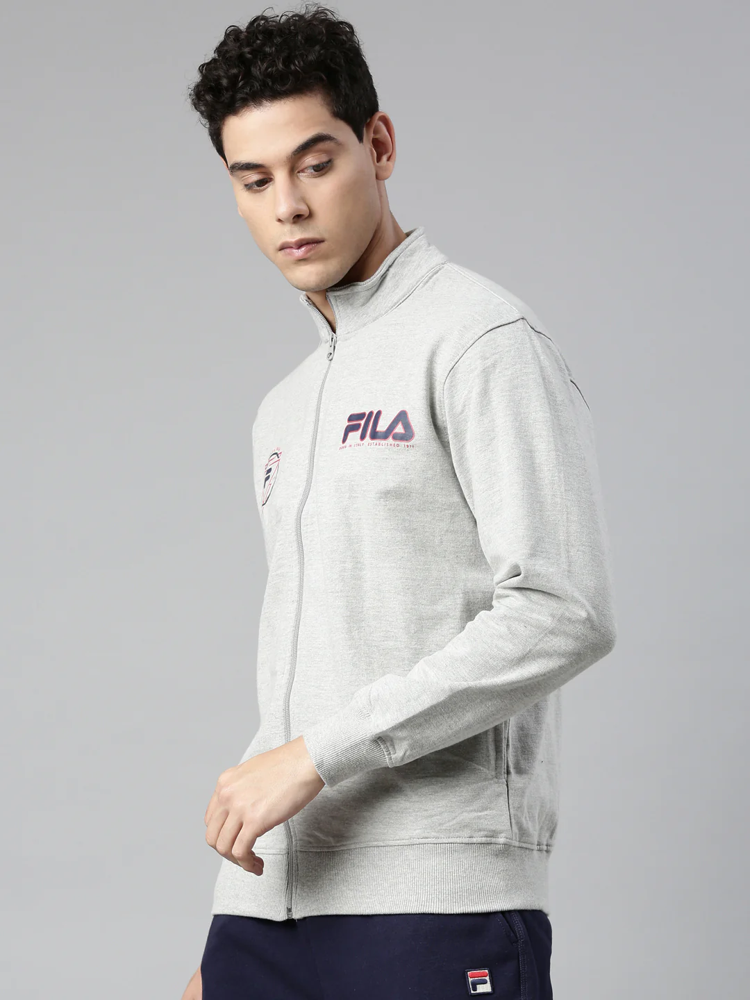 Fila Black Faiz Men's Sweat Jacket - Image 3
