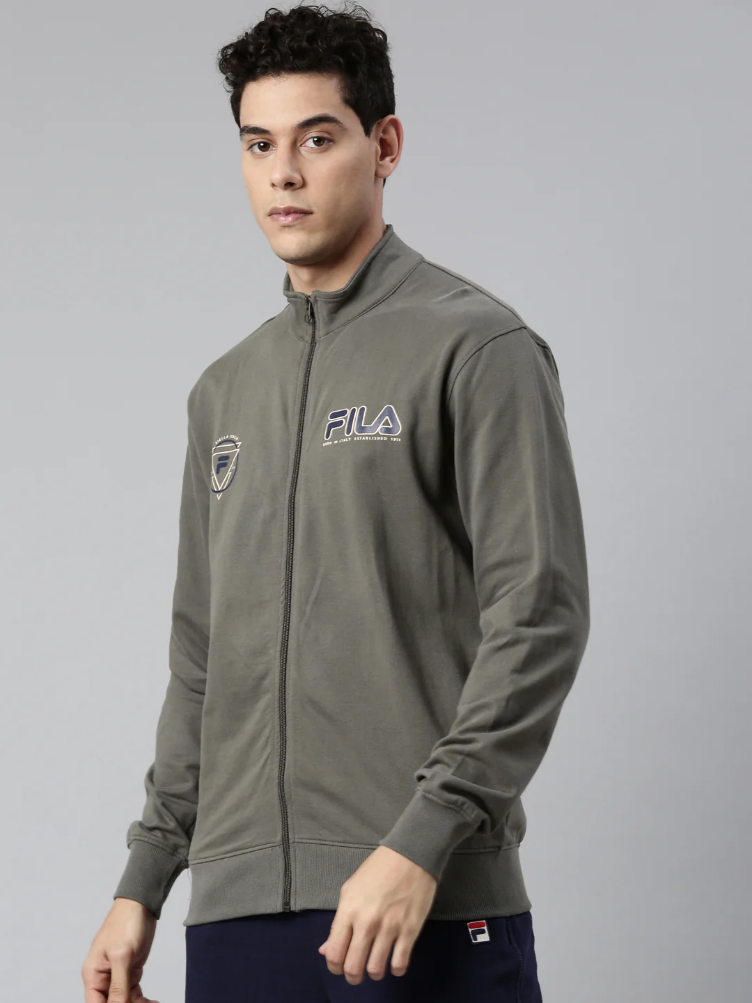 Fila Black Faiz Men's Sweat Jacket - Image 3