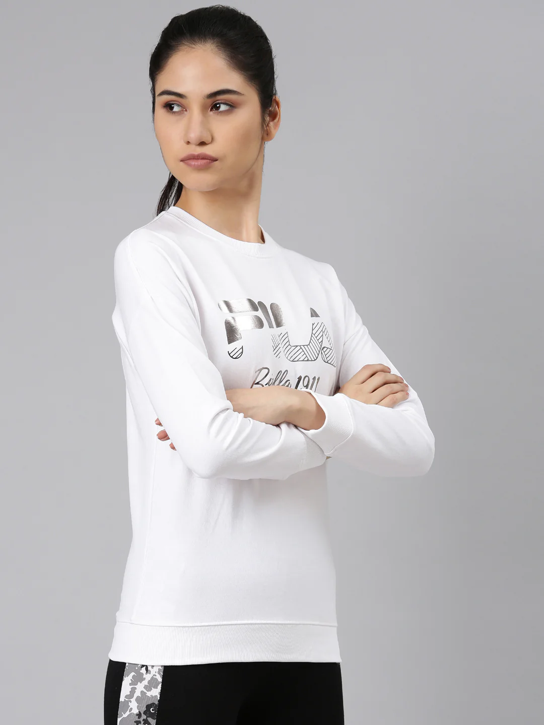 Fila Blue Komal Women's Logo T-Shirt - Image 3