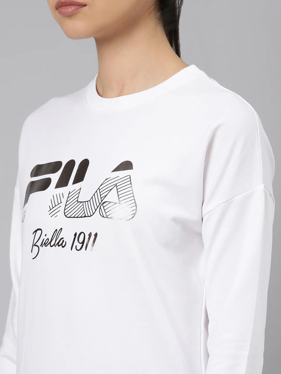 Fila Blue Komal Women's Logo T-Shirt - Image 4