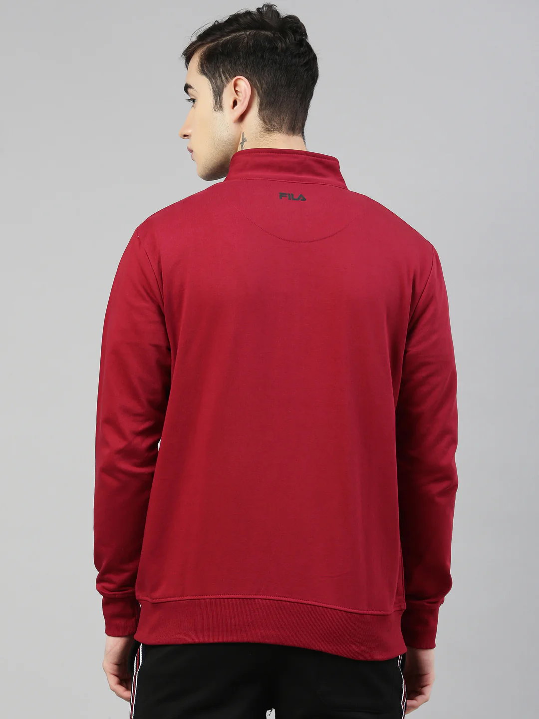 Fila Black Kasper Men's Sweat Jacket - Image 5