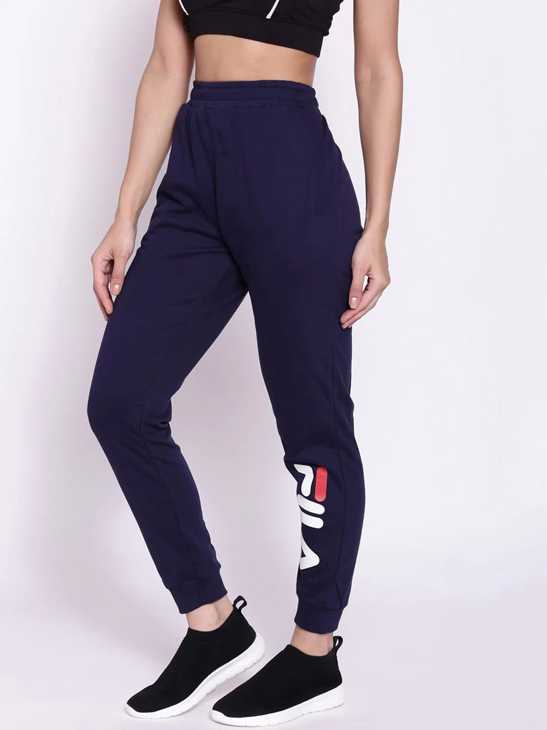 Fila White Acanthus Women's Ribbed Jogger - Image 4