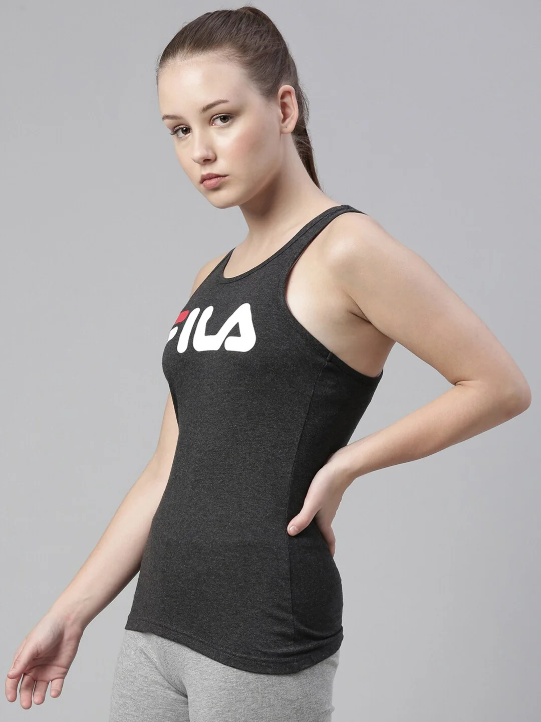 Fila Peacoat Daisy Women's Logo Tank Top - Image 4