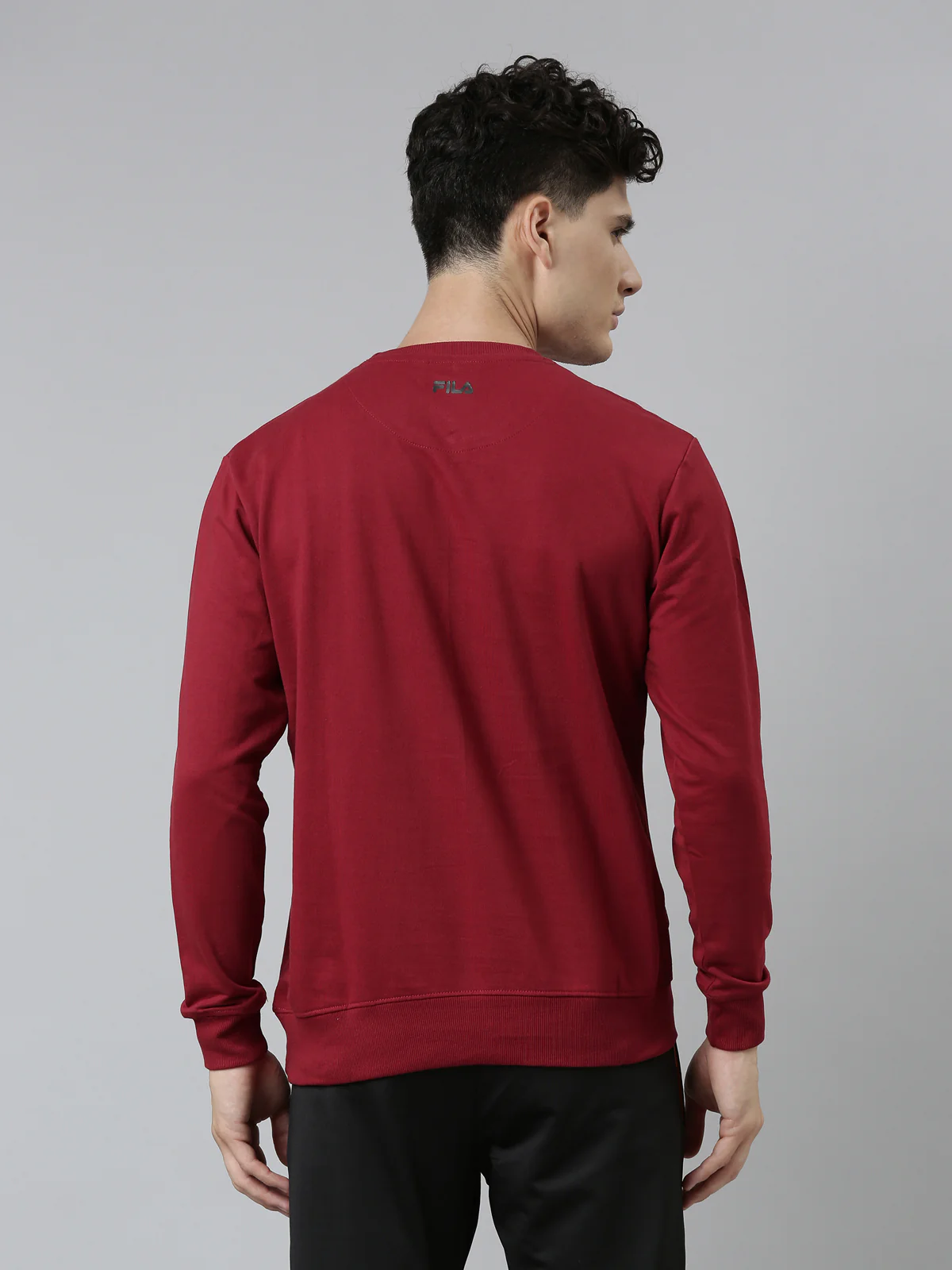 Fila Black Gareth Men's Sweatshirt - Image 5