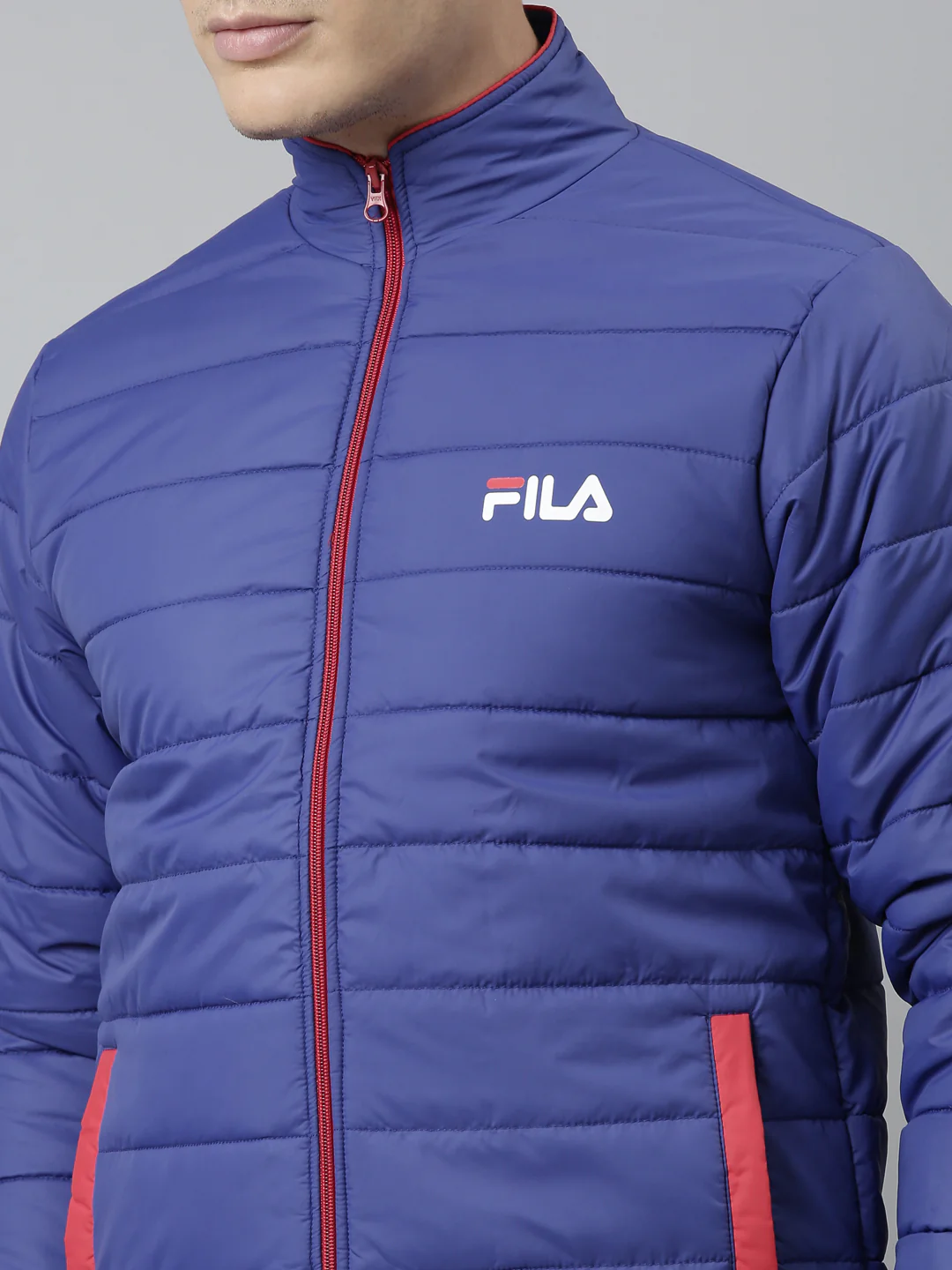 Fila Grey Avi Men's Jacket - Image 2