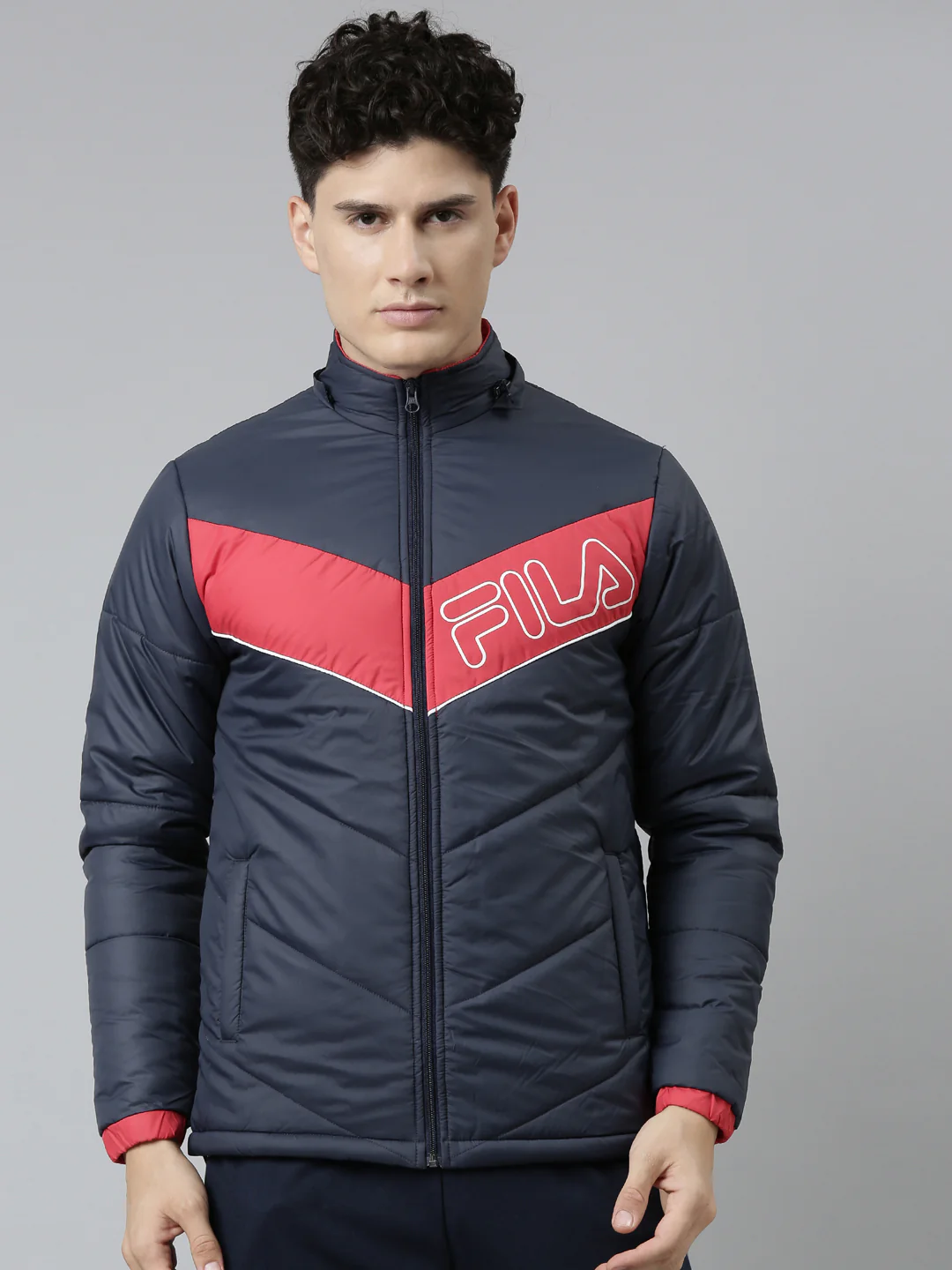 Fila Charcoal Phil Men's Jacket - Image 2