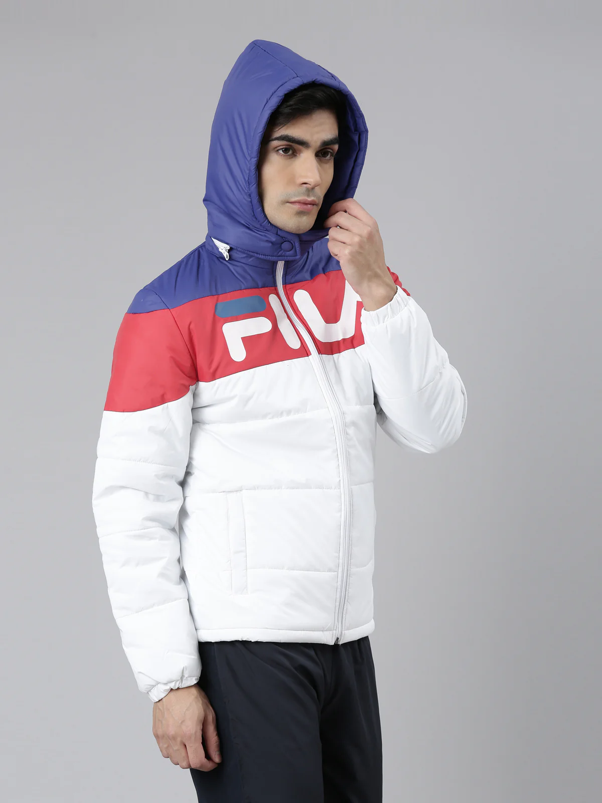 Fila Light Green Skar Unisex's Hooded Jacket - Image 4