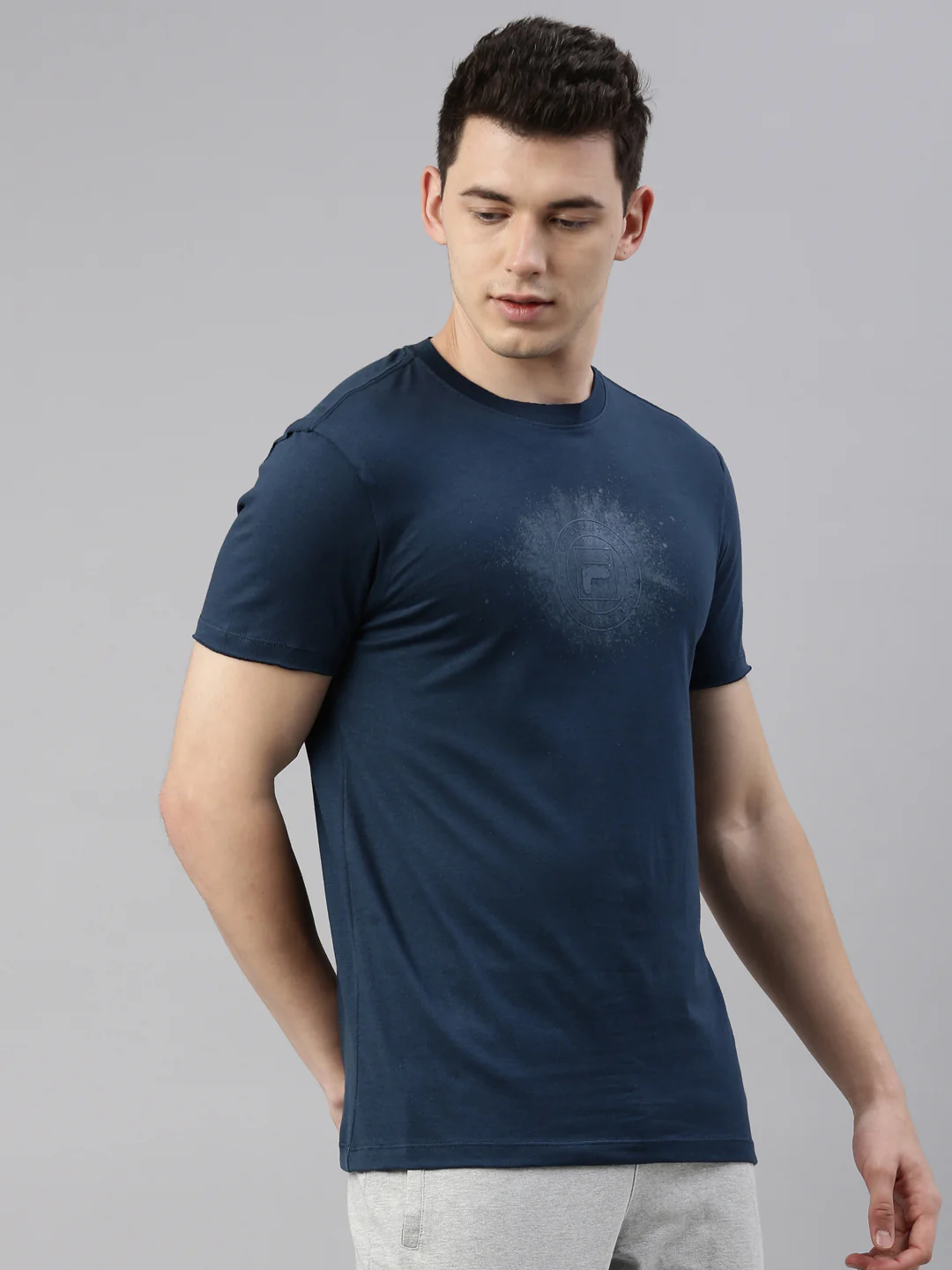 Fila Grey Brig Men's Graphic T-Shirts - Image 4