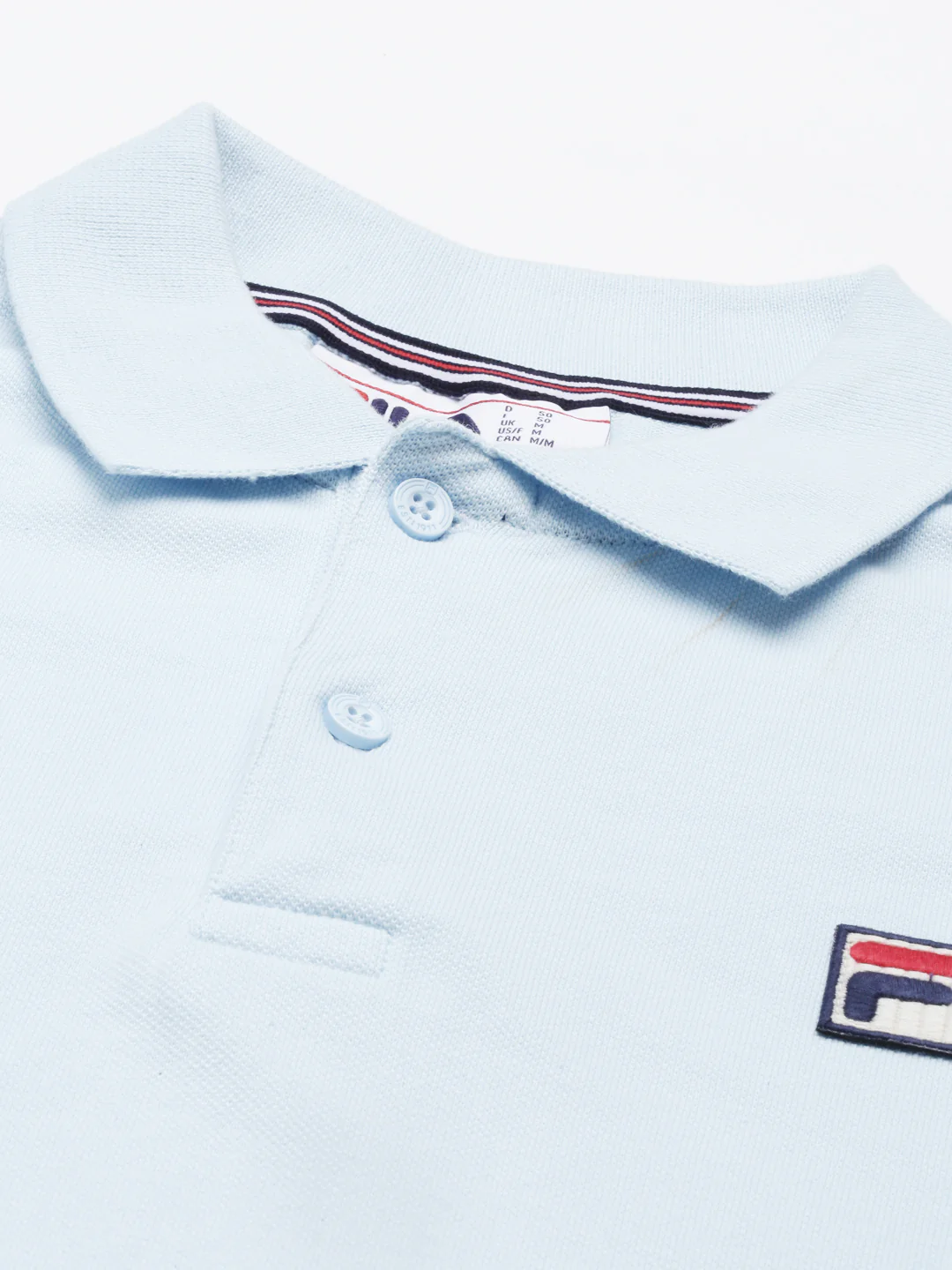 Fila White Custom Men's Solid Polo - Image 2