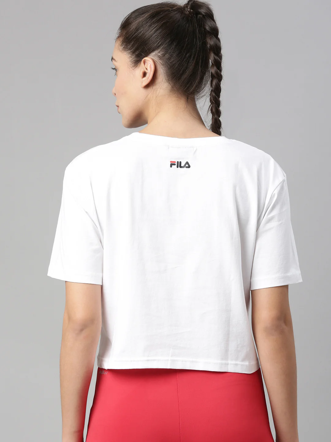 Fila White Rubiro Women's Boxy T-Shirt - Image 5