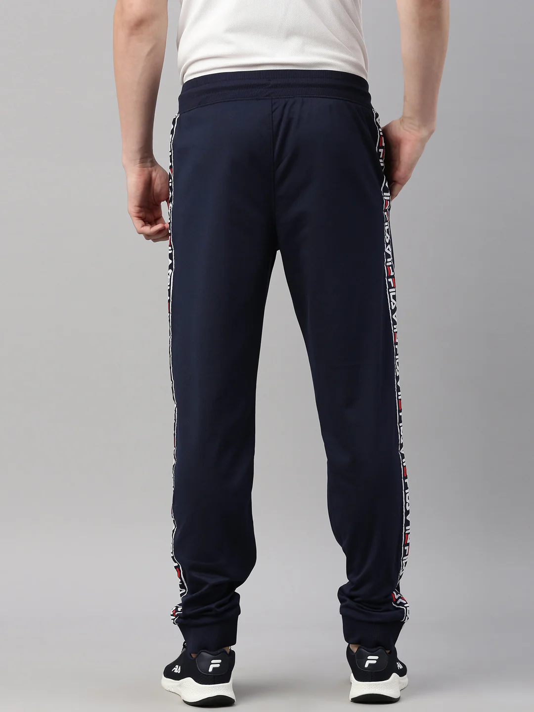Fila Grey Edlin Btm Men's Cuffed Joggers - Image 5