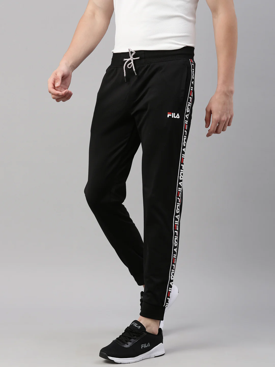 Fila Grey Edlin Btm Men's Cuffed Joggers - Image 3