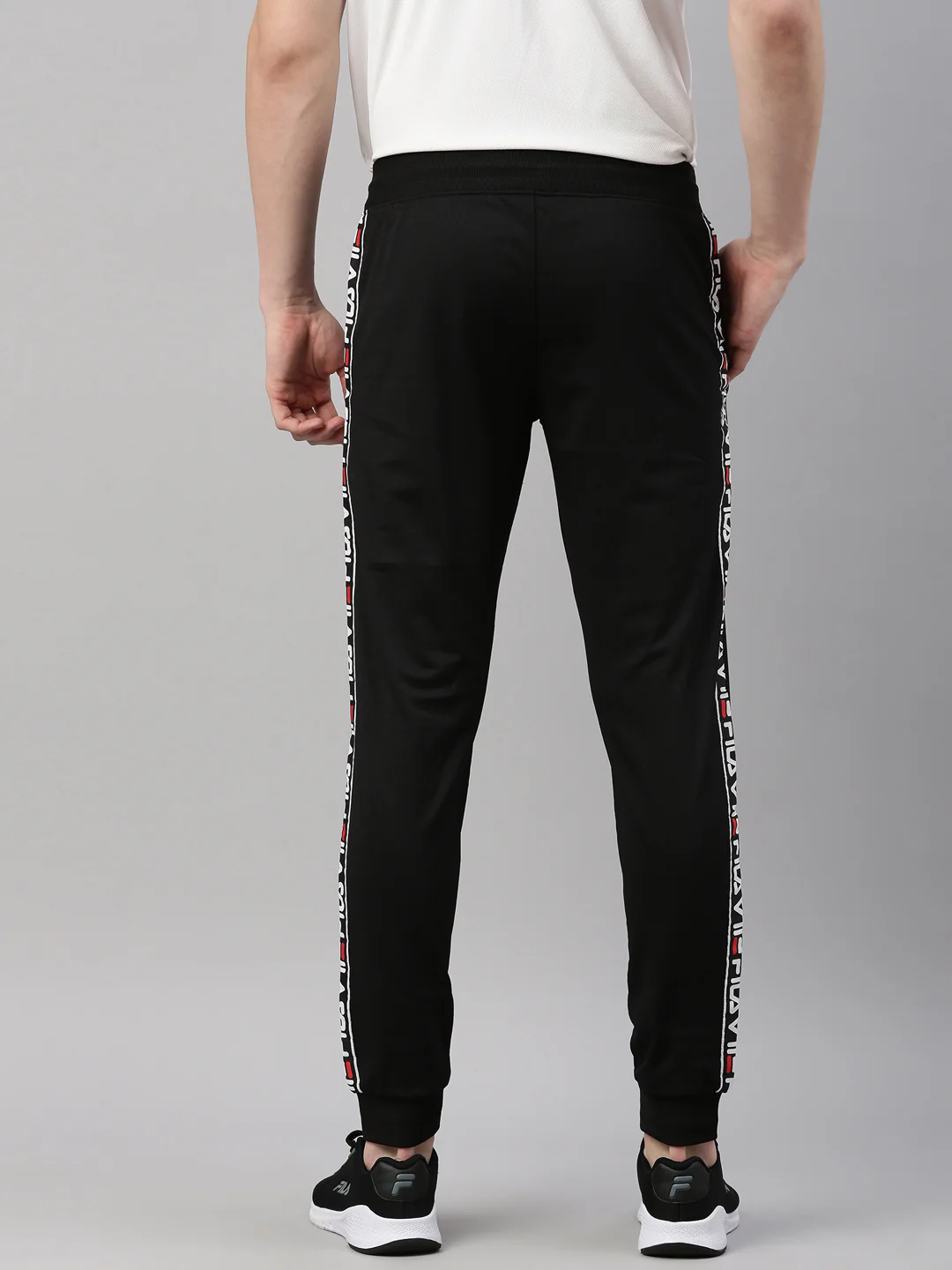 Fila Grey Edlin Btm Men's Cuffed Joggers - Image 5