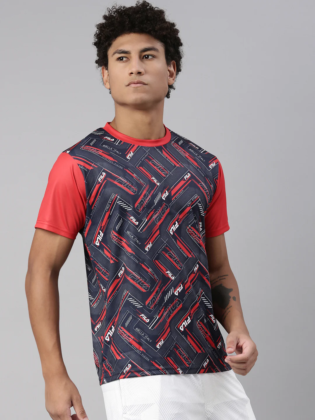 Fila Black Acen Men's Graphic T-Shirt - Image 4