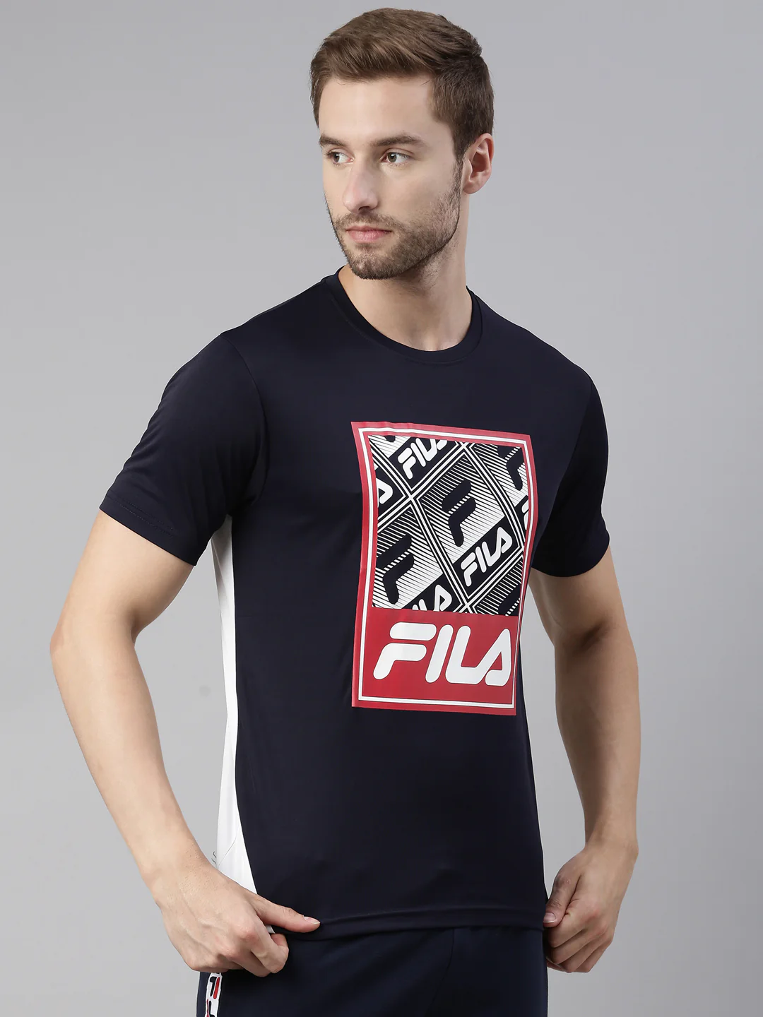 Fila Black Avora Men's Graphic T-Shirt - Image 4