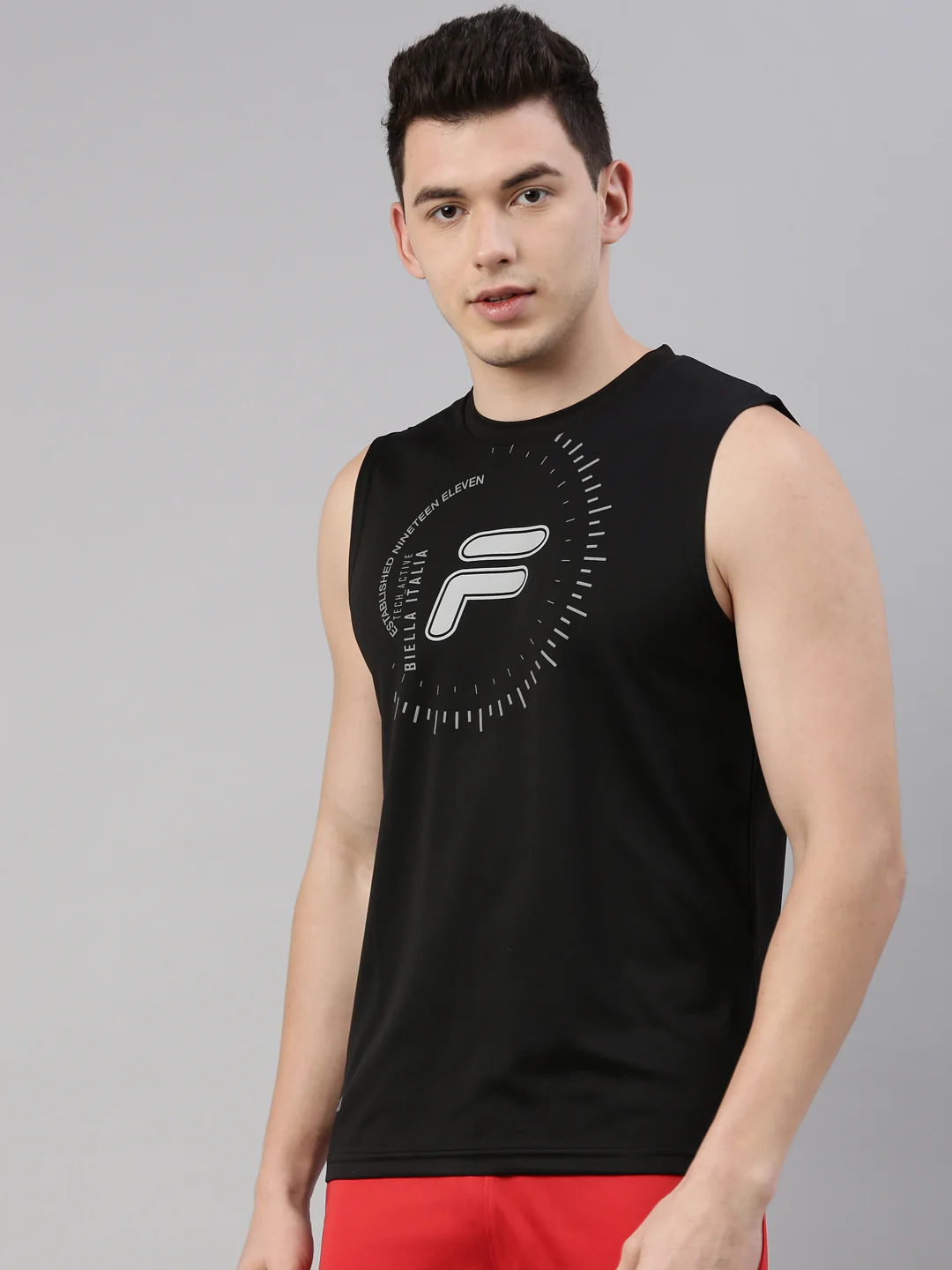 Fila Red Behor Men's Singlet - Image 3