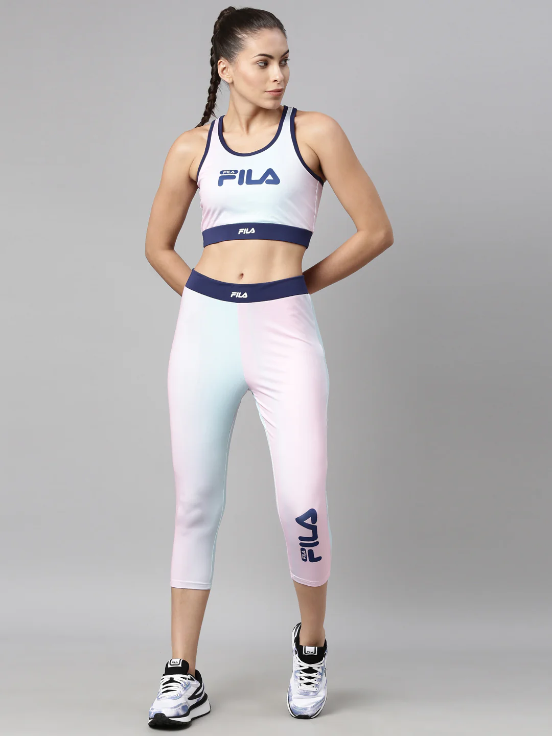 Fila Peacoat Obiler Women's 3/4 th Tights - Image 5