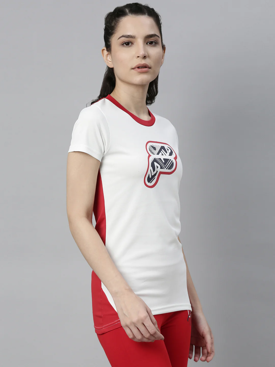 Fila Black Hivers Women's Cut and Sew T-Shirts - Image 4