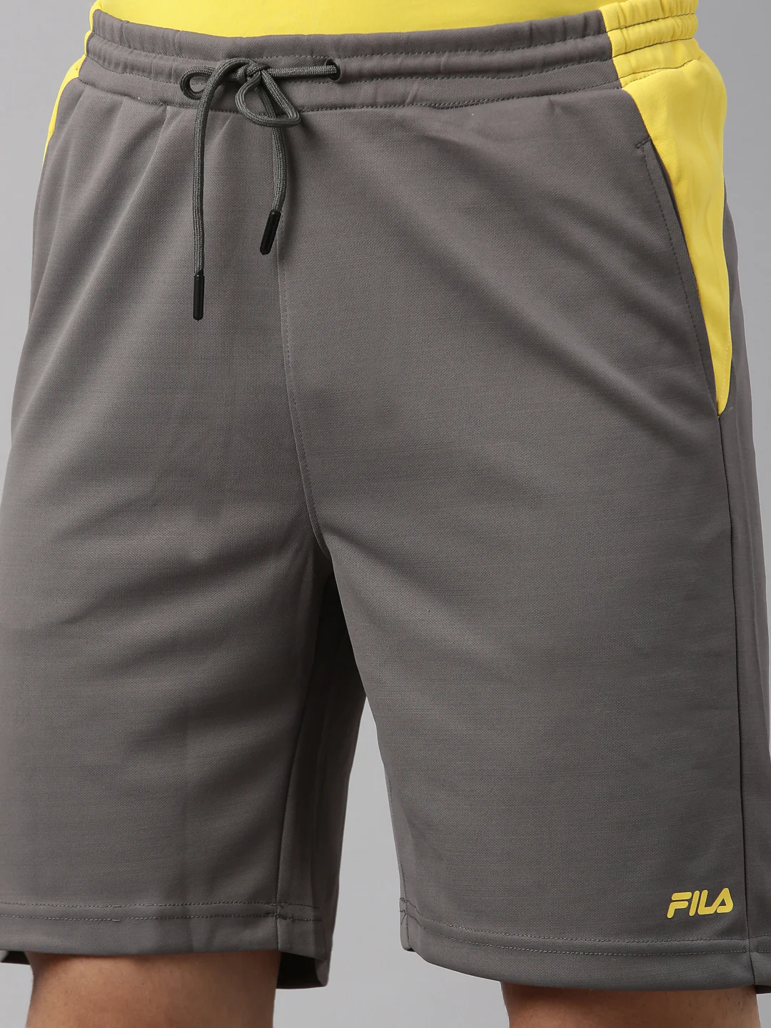Fila Grey Alema Men's Cut and Sew Shorts - Image 2