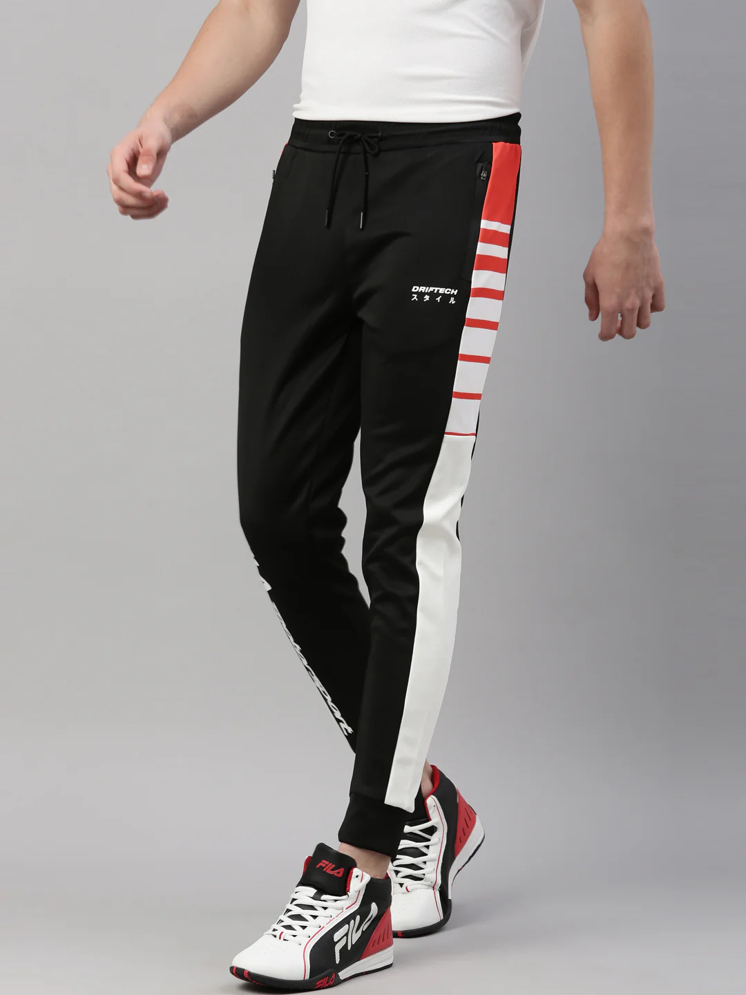 Fila Grey Milofer Men's Cuffed Joggers - Image 3
