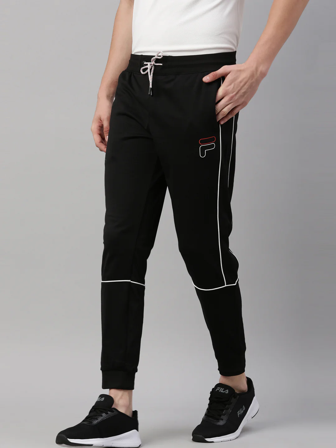 Fila Black Richardson Btm Men's Cuffed Joggers - Image 3