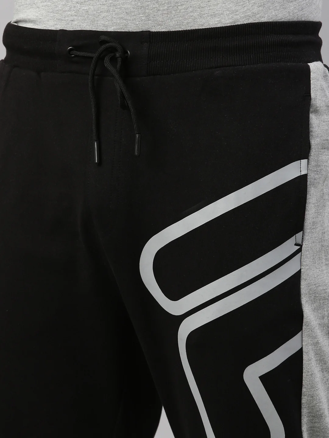 Fila Black Opela Men's Cuffed Joggers - Image 2