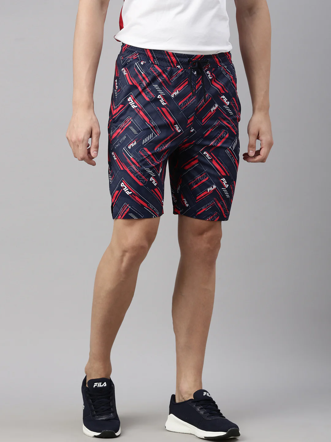 Fila Black Aron Men's Printed Shorts - Image 4