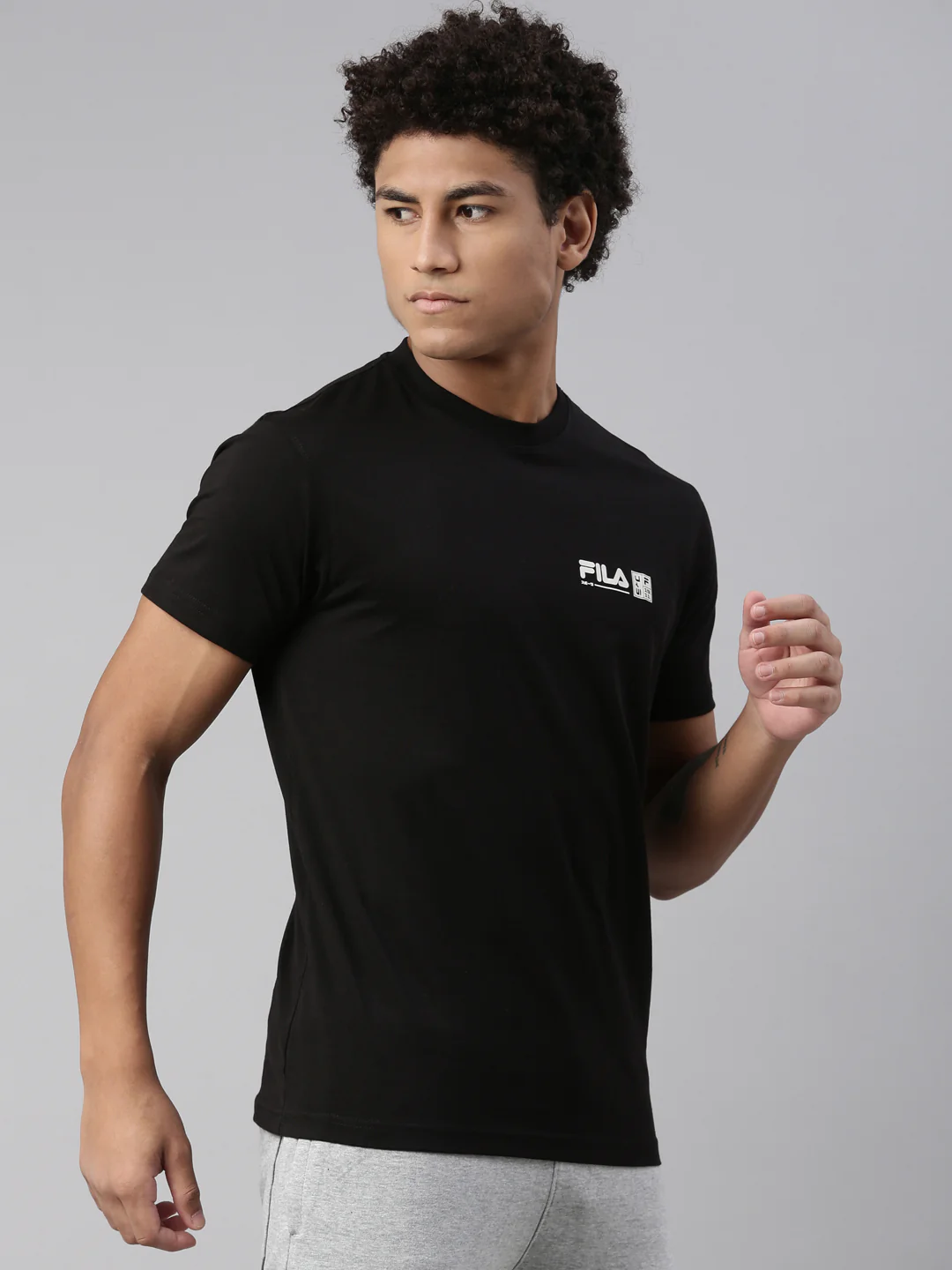 Fila Black Emone Men's Graphic T-Shirt - Image 4