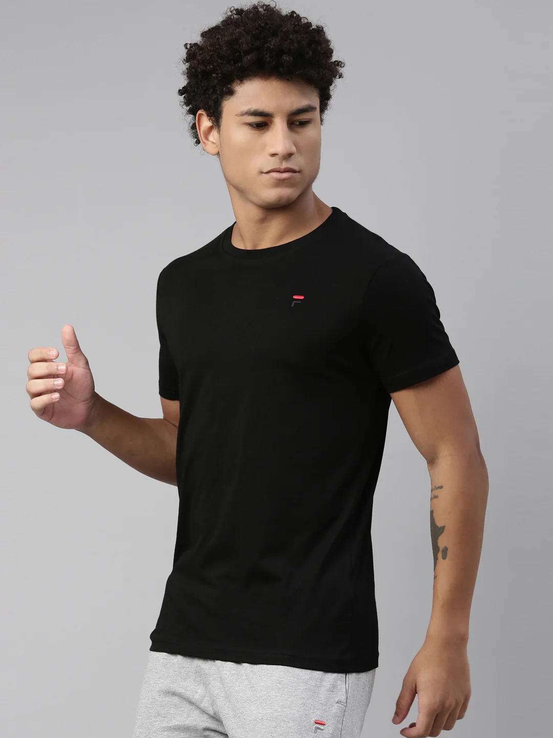 Fila Grey Kite Men's Graphic T-Shirt - Image 3