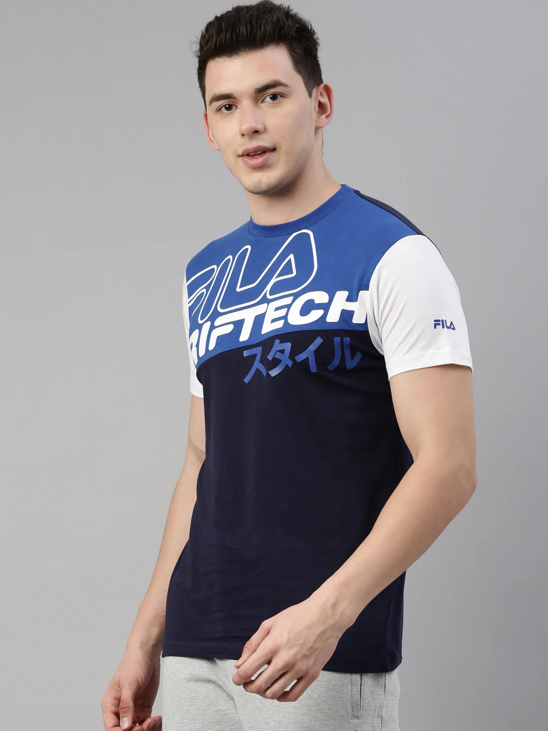 Fila Black Mattes Men's Logo T-Shirts - Image 3