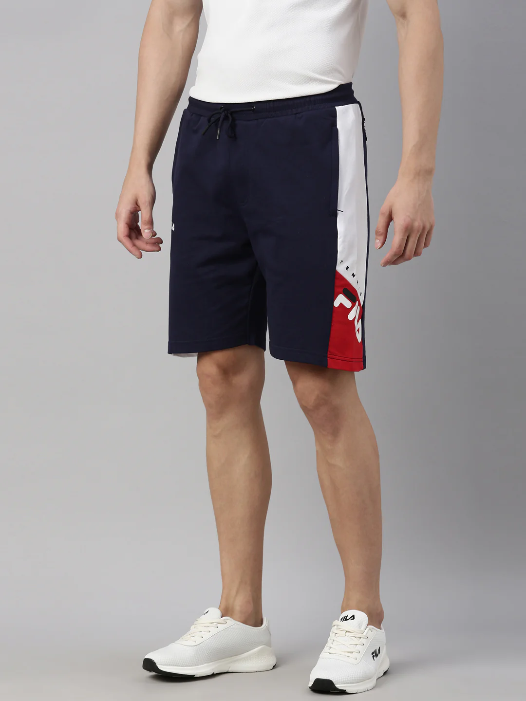 Fila Red Heerad Men's Cut and Sew Shorts - Image 3