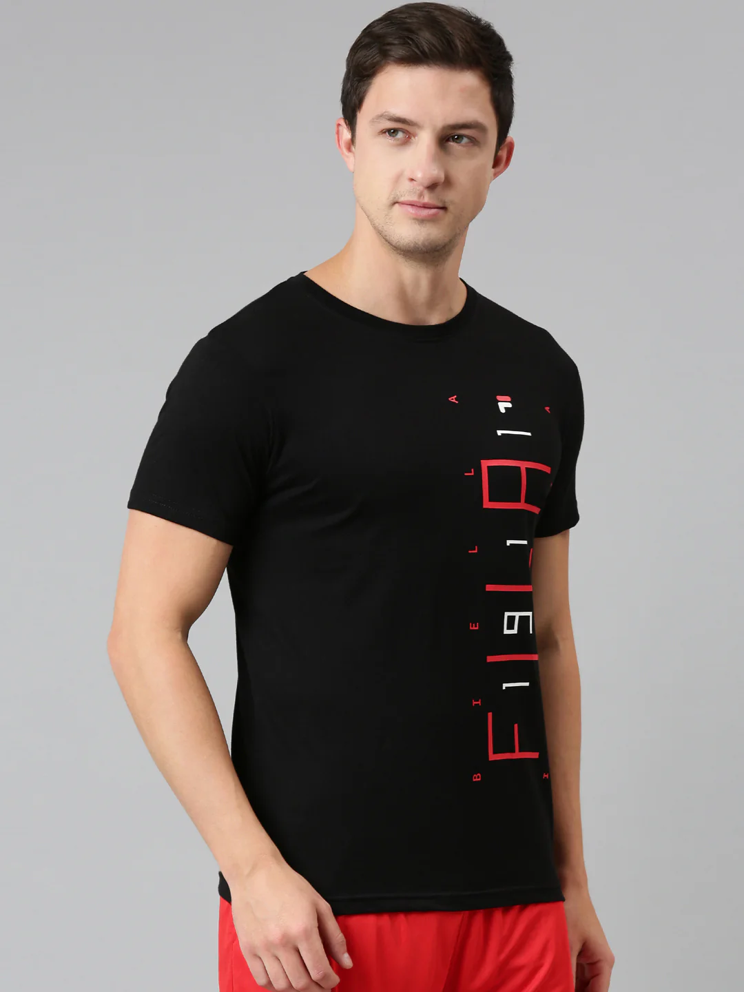 Fila Grey Joon Men's Graphic T-Shirt - Image 4