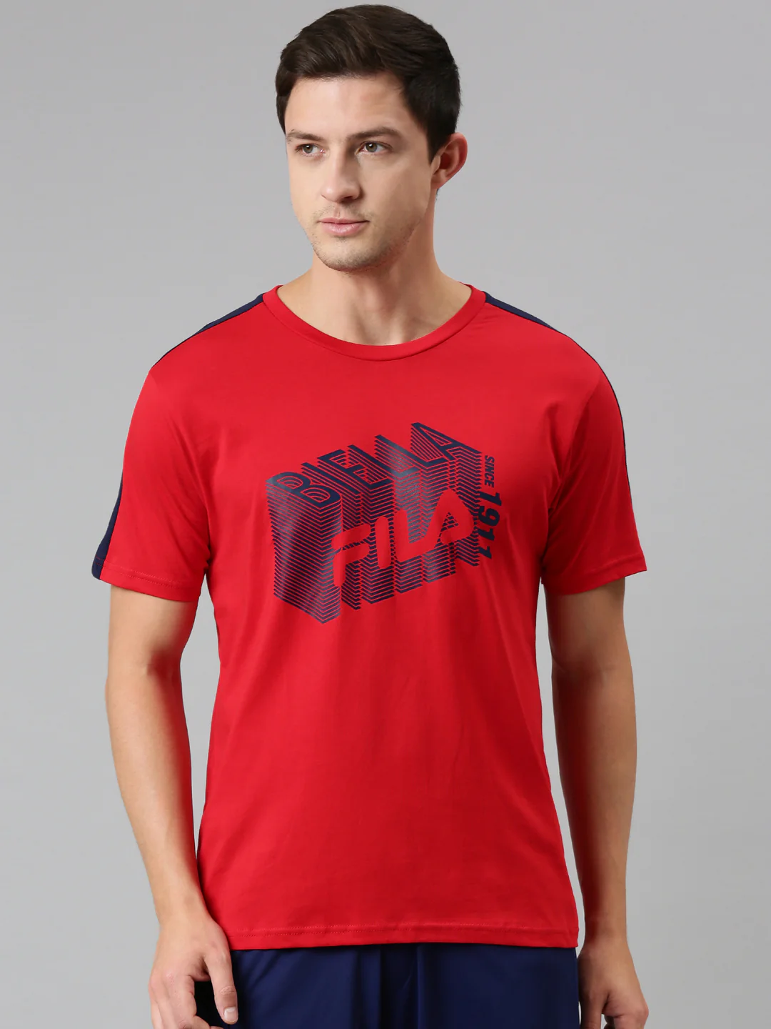 Fila Grey Airesh Men's Graphic T-Shirt - Image 2