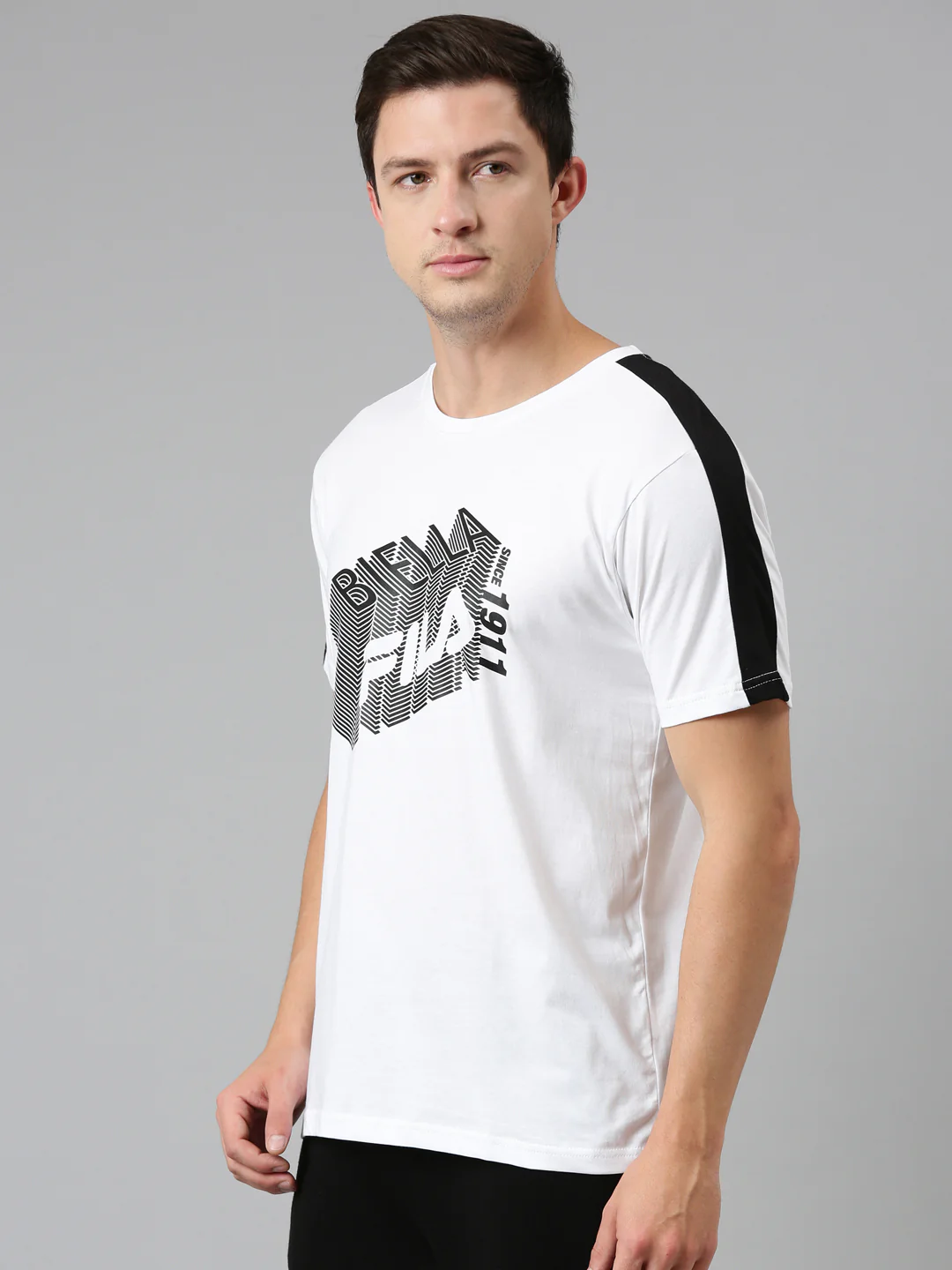 Fila Grey Airesh Men's Graphic T-Shirt - Image 3