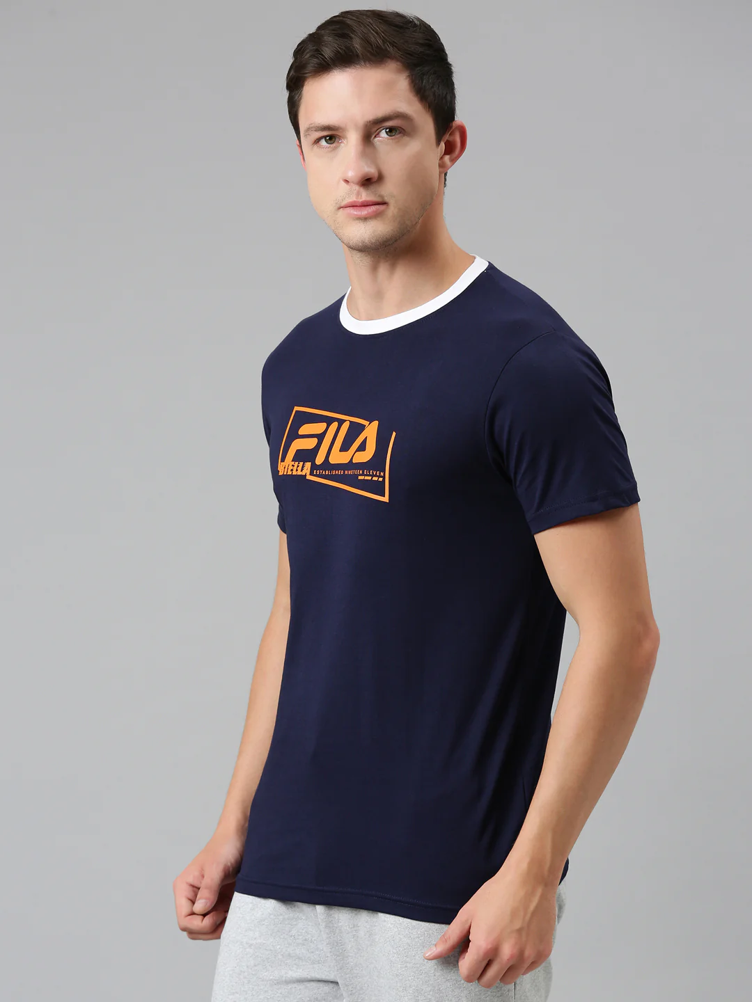 Fila Grey Dhairya Men's Graphic T-Shirt - Image 3