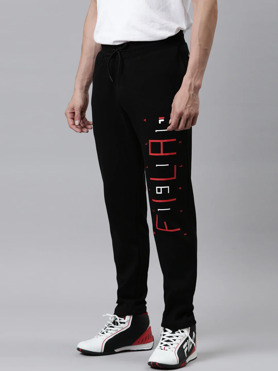 Fila Red Hobi Men's Track Pants - Image 3