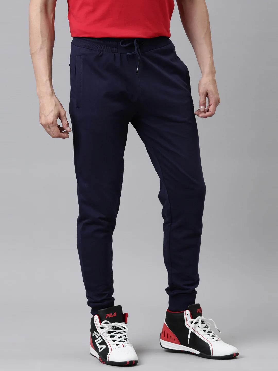 Fila White Shiv Men's Joggers - Image 4