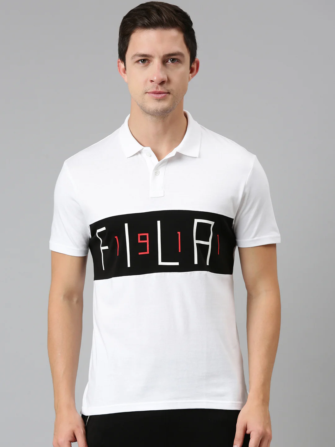 Fila Pink Tannie Men's Cut and Sew Polo - Image 2