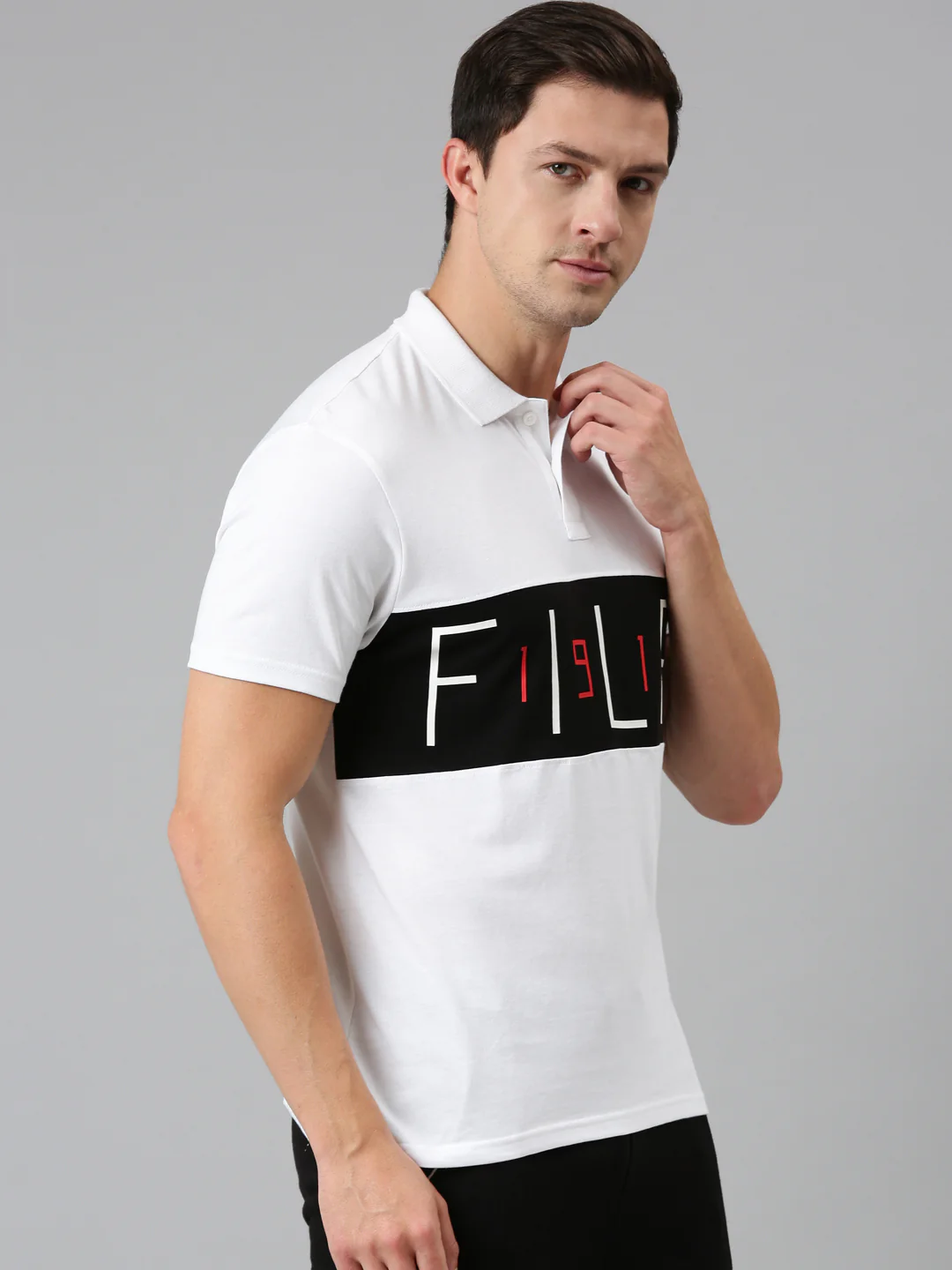 Fila Pink Tannie Men's Cut and Sew Polo - Image 5