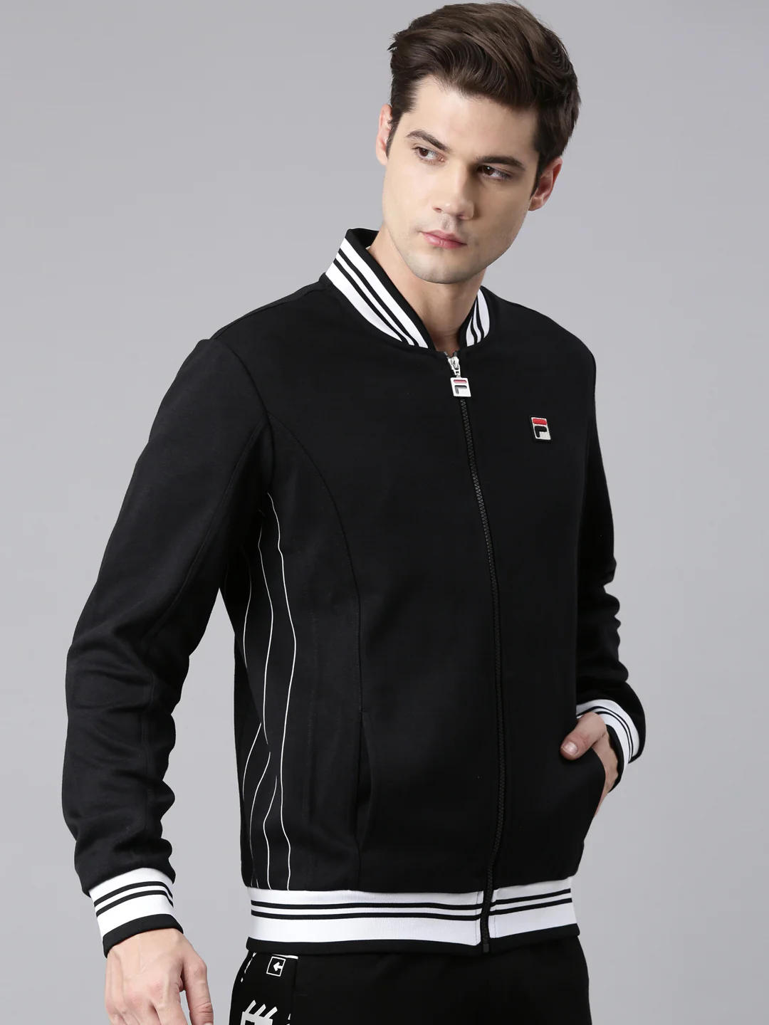 Fila Black Settanta 2 Men's Track Jacket - Image 5