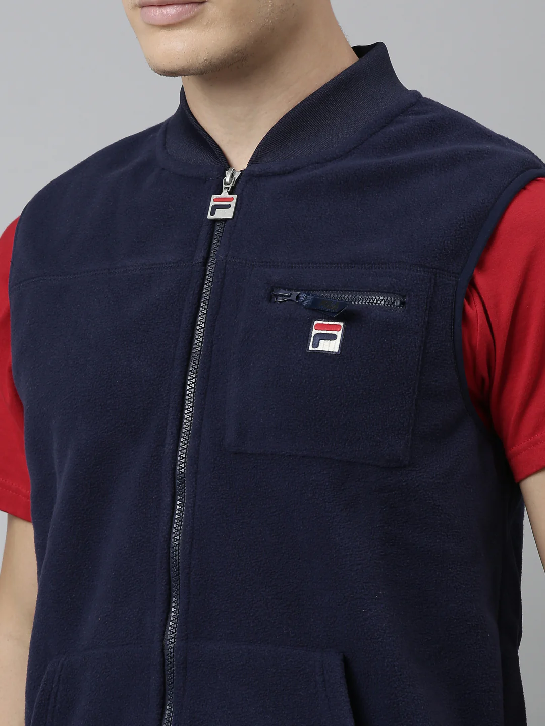 Fila Red Grant Men's Jacket - Image 2