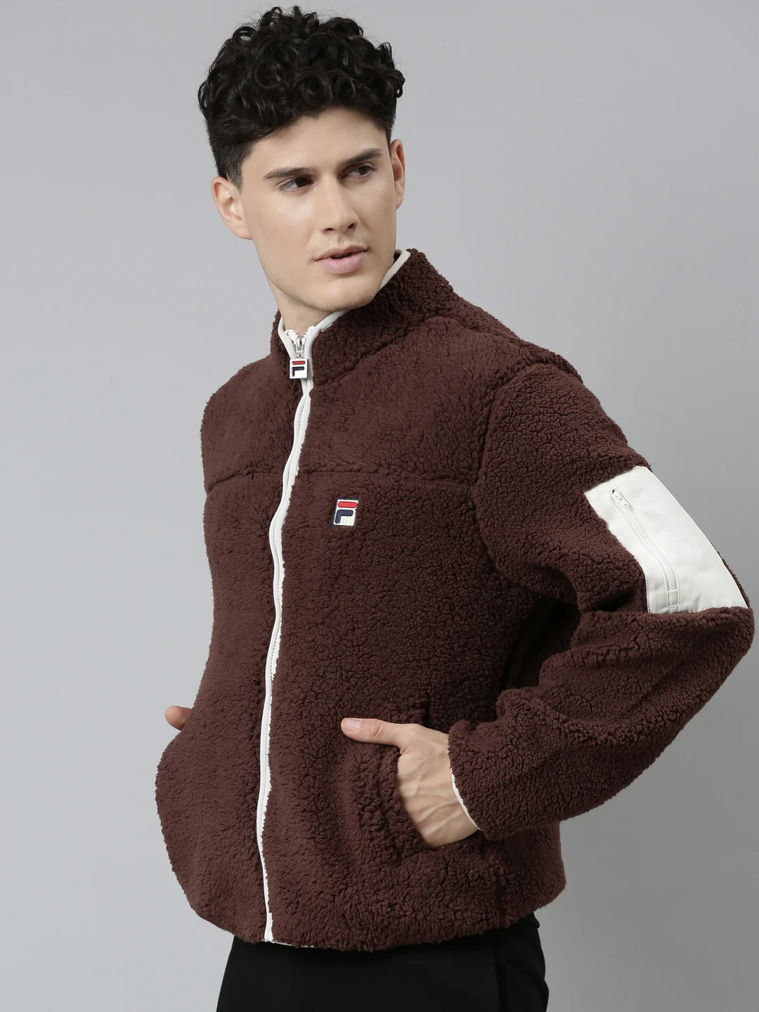 Fila Black Yaler Men's Jacket - Image 4
